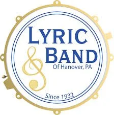 Lyric Band of Hanover, PA logo with a treble clef, gold accents, and the text 'Since 1932'.