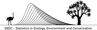 A black silhouette of an alpaca next to a line graph with multiple peaks, and a large tree with numerous branches and leaves.
