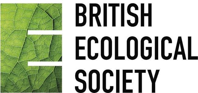 Logo of the British Ecological Society featuring a green leaf design.