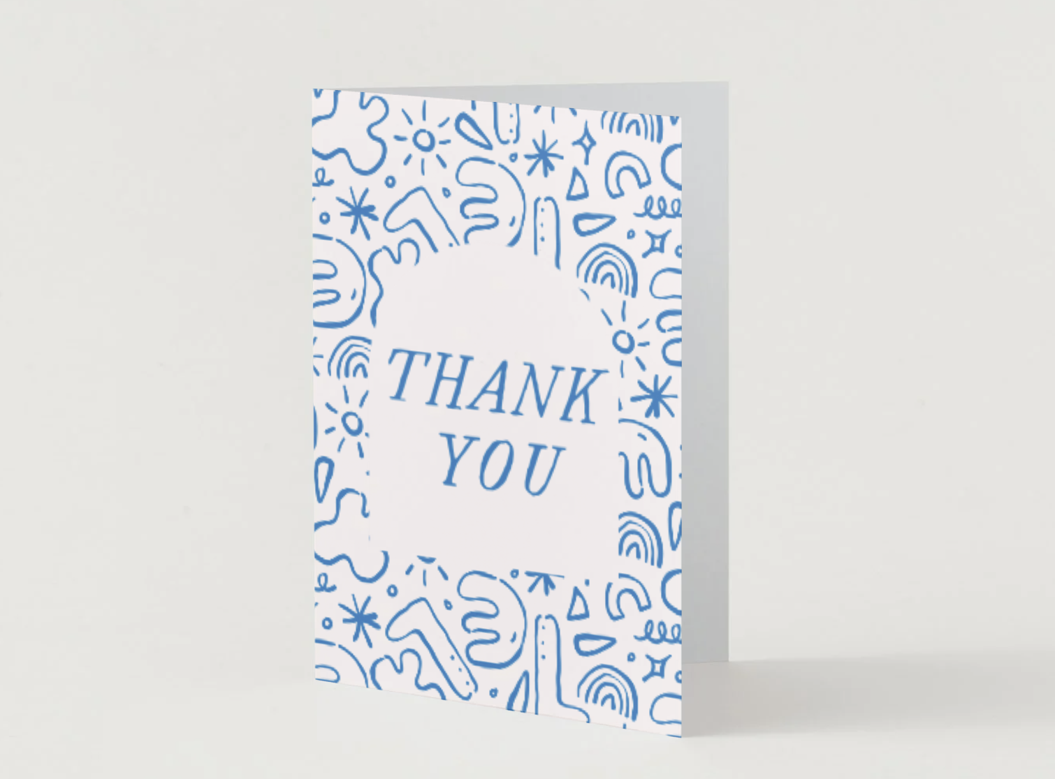 Thank You Card - Squiggles