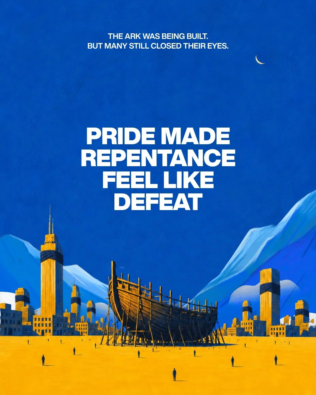 Don&rsquo;t let pride make you sink.

In the days of Noah, the ark was already being built.
The warning was visible.
Mercy was present.
Grace was not hidden.

But many still closed their eyes.

They lived as if tomorrow would always look like yesterd
