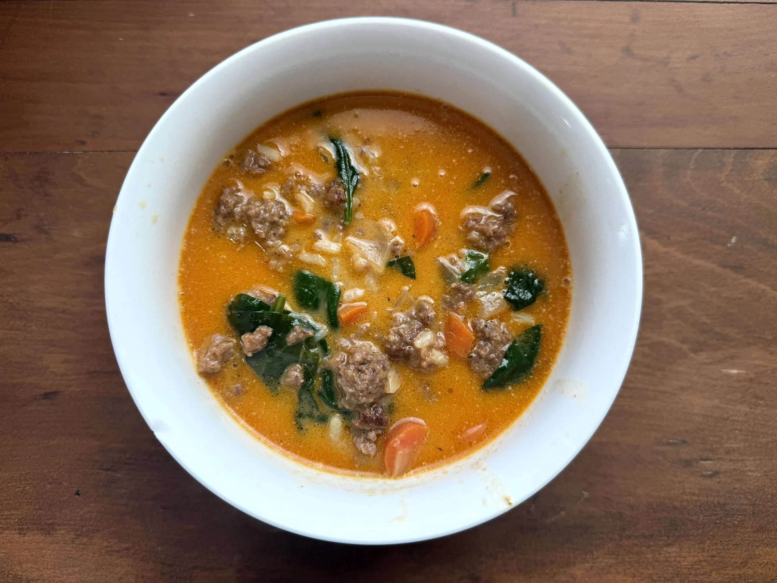 Homemade Sausage and Orzo Soup