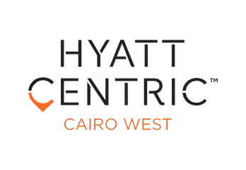 Hyatt Centric Cairo West logo with orange and black text.