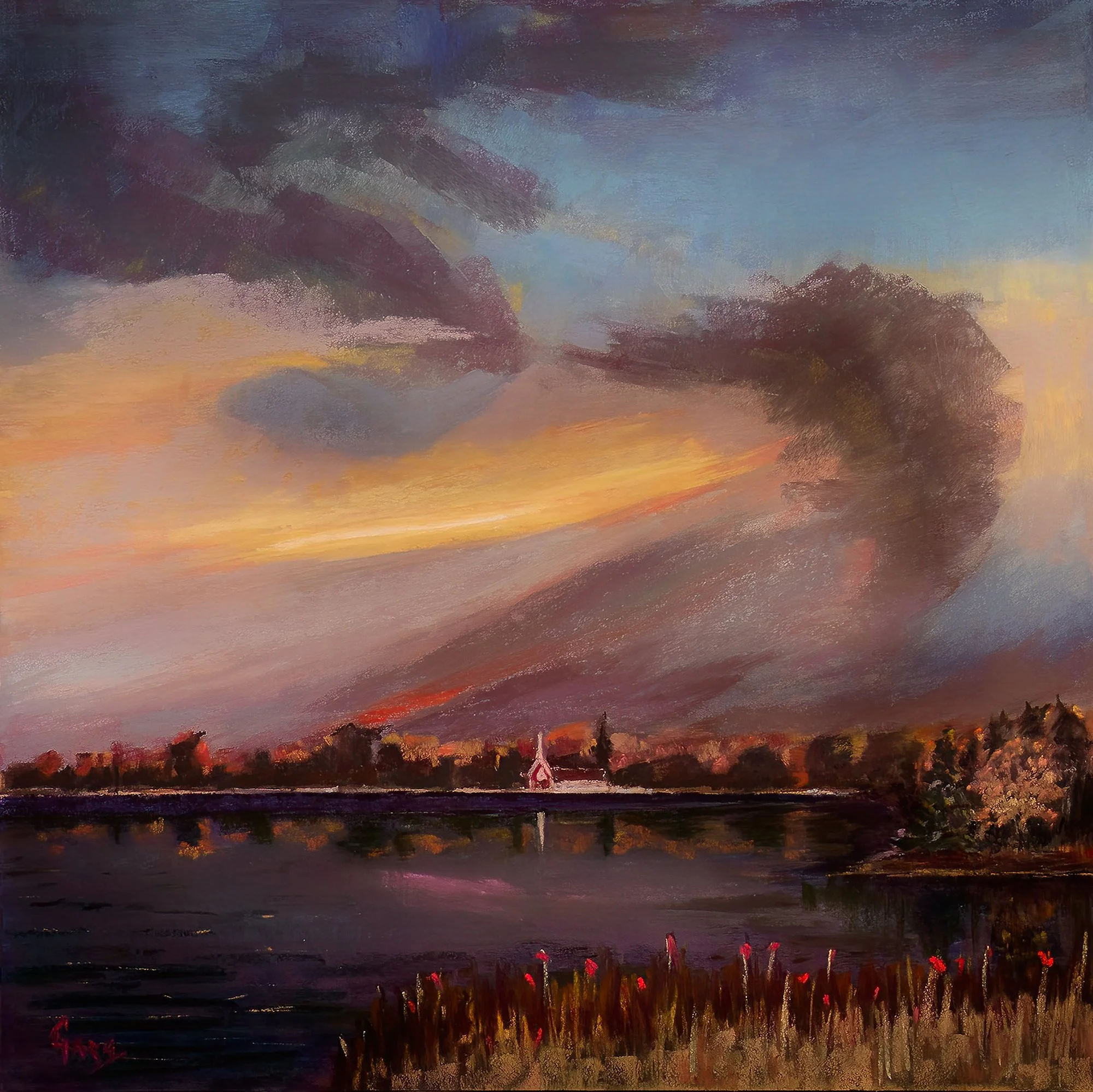 Hope, Pastel, 15 x 15 in, uArt400 mounted on board