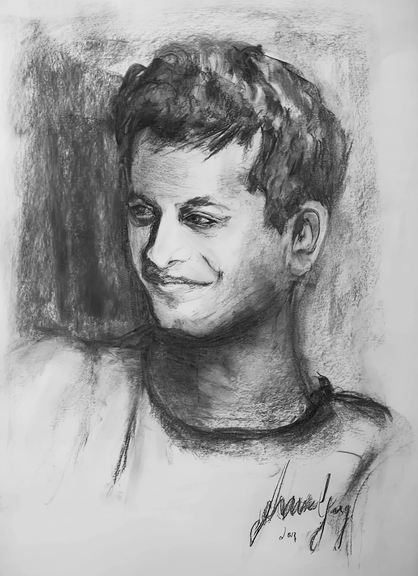 Ash, Charcoal, 21 x 16 in 