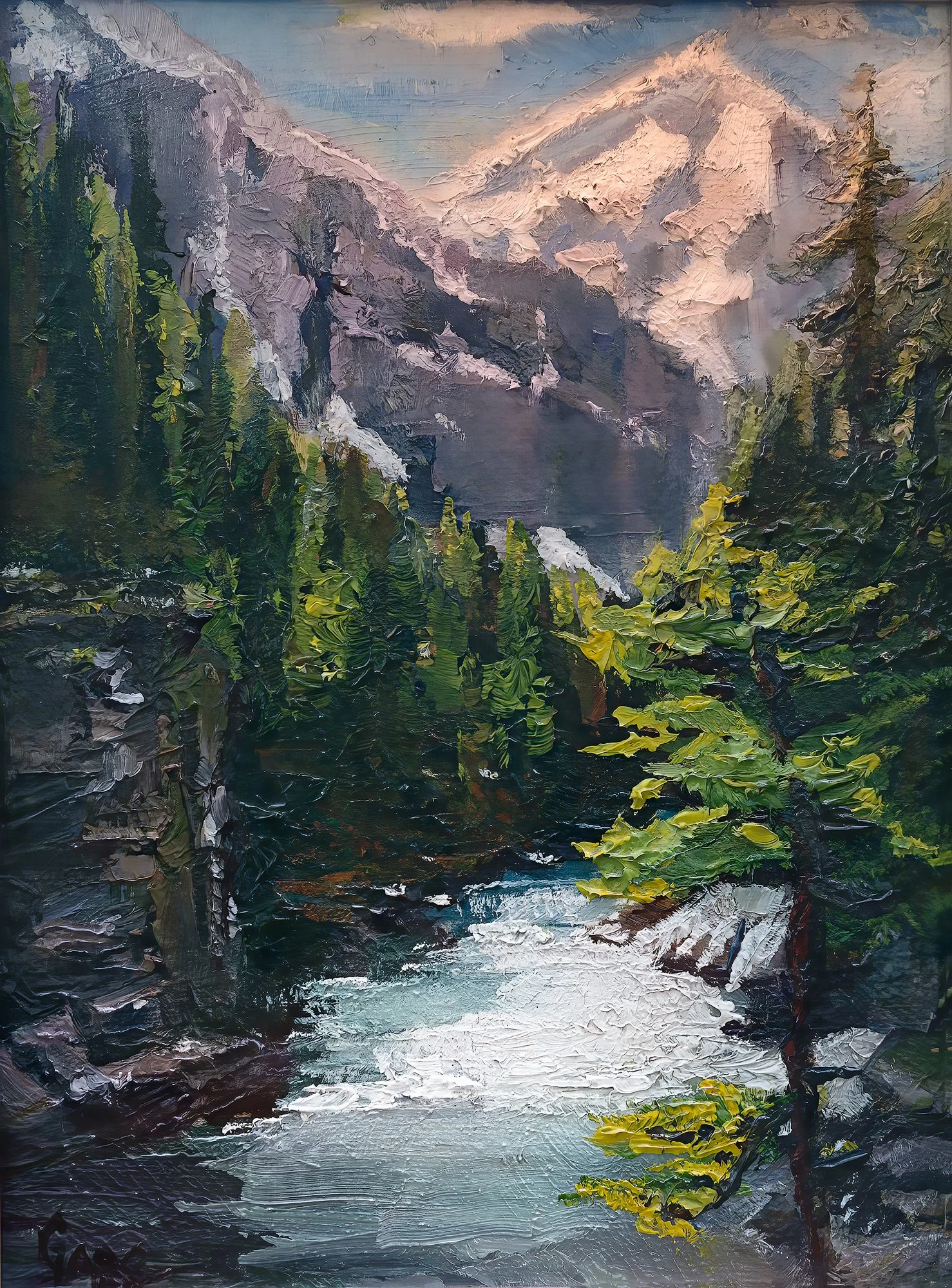 Whispering Waters, Oil, 8 x 6 in, linen on panel