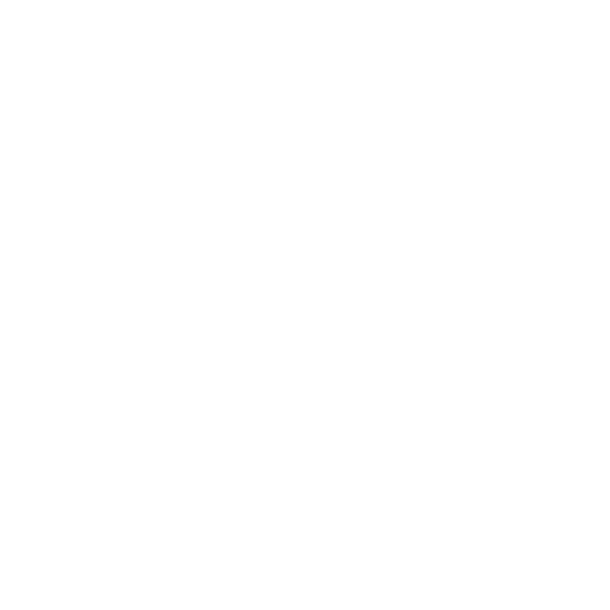 White line drawing of a person running, with motion lines indicating speed or movement, on a black background.