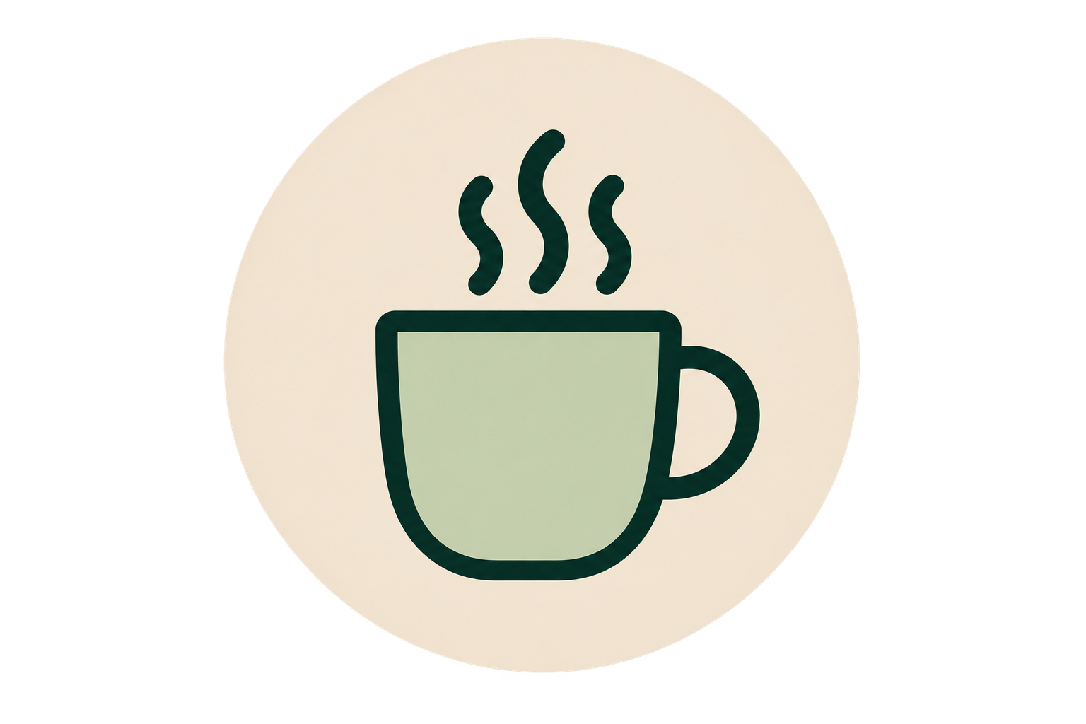 Icon of a steaming hot beverage in a mug.