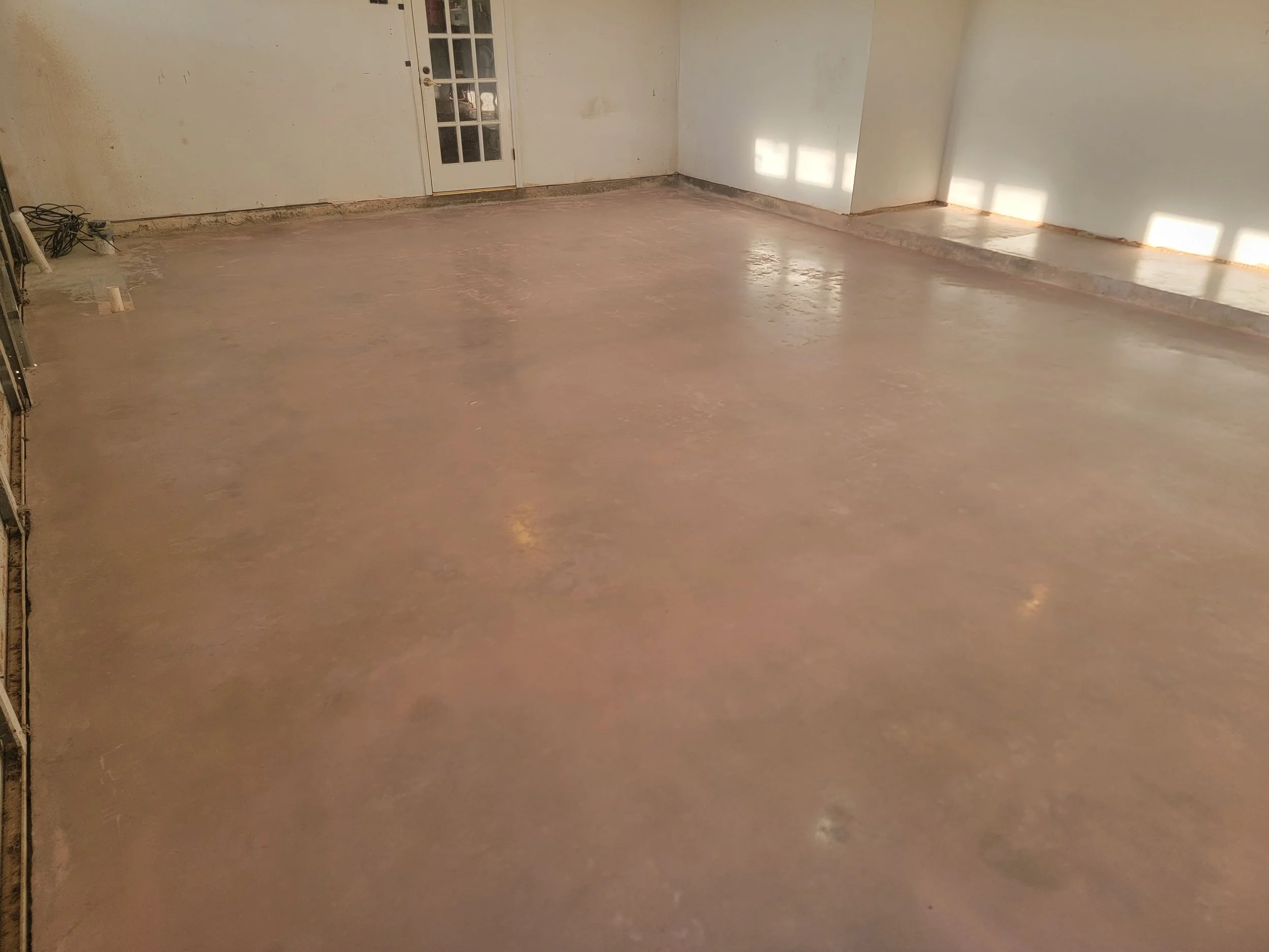 POLISHED CONCRETE WITH PINK DYE-AFTER