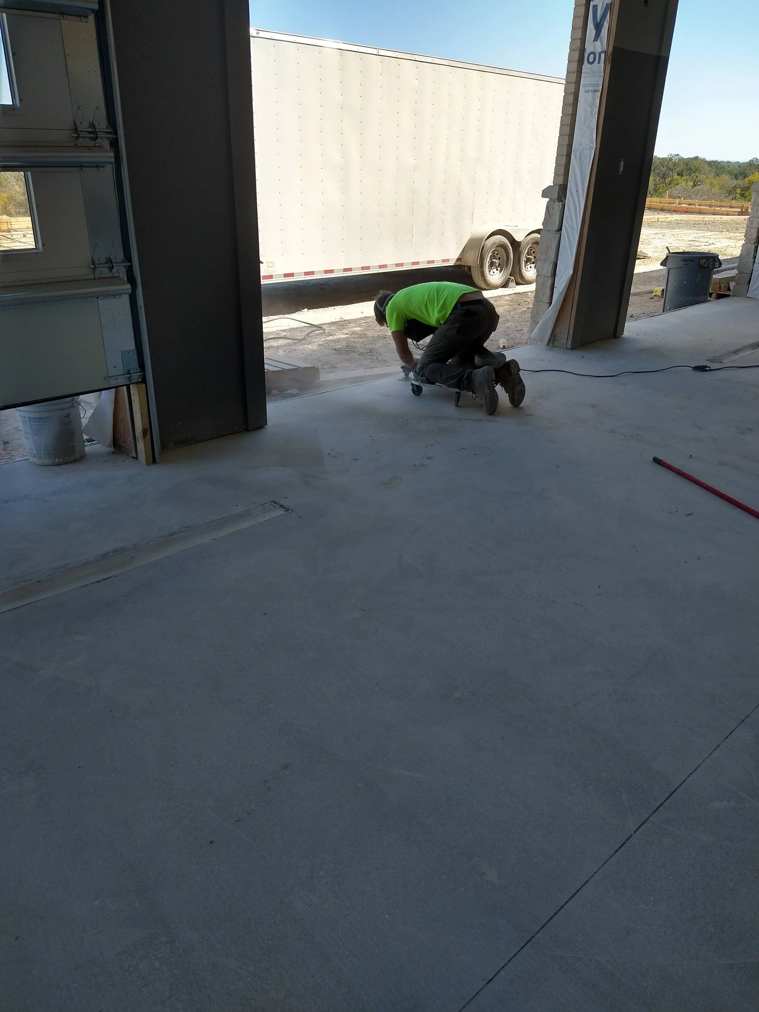 POLISHED CONCRETE-DURING