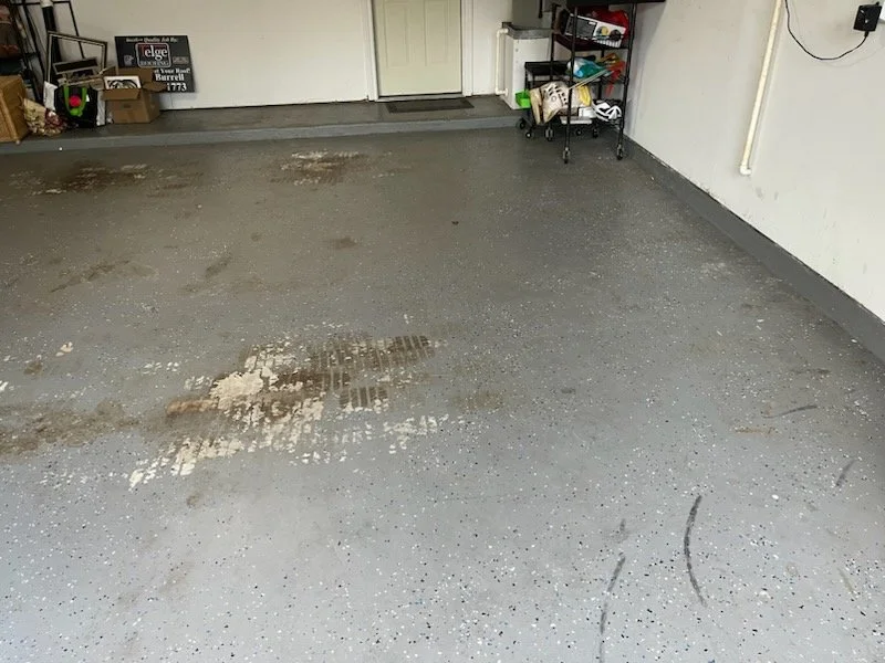 EPOXY FLOOR REFURBISH-BEFORE