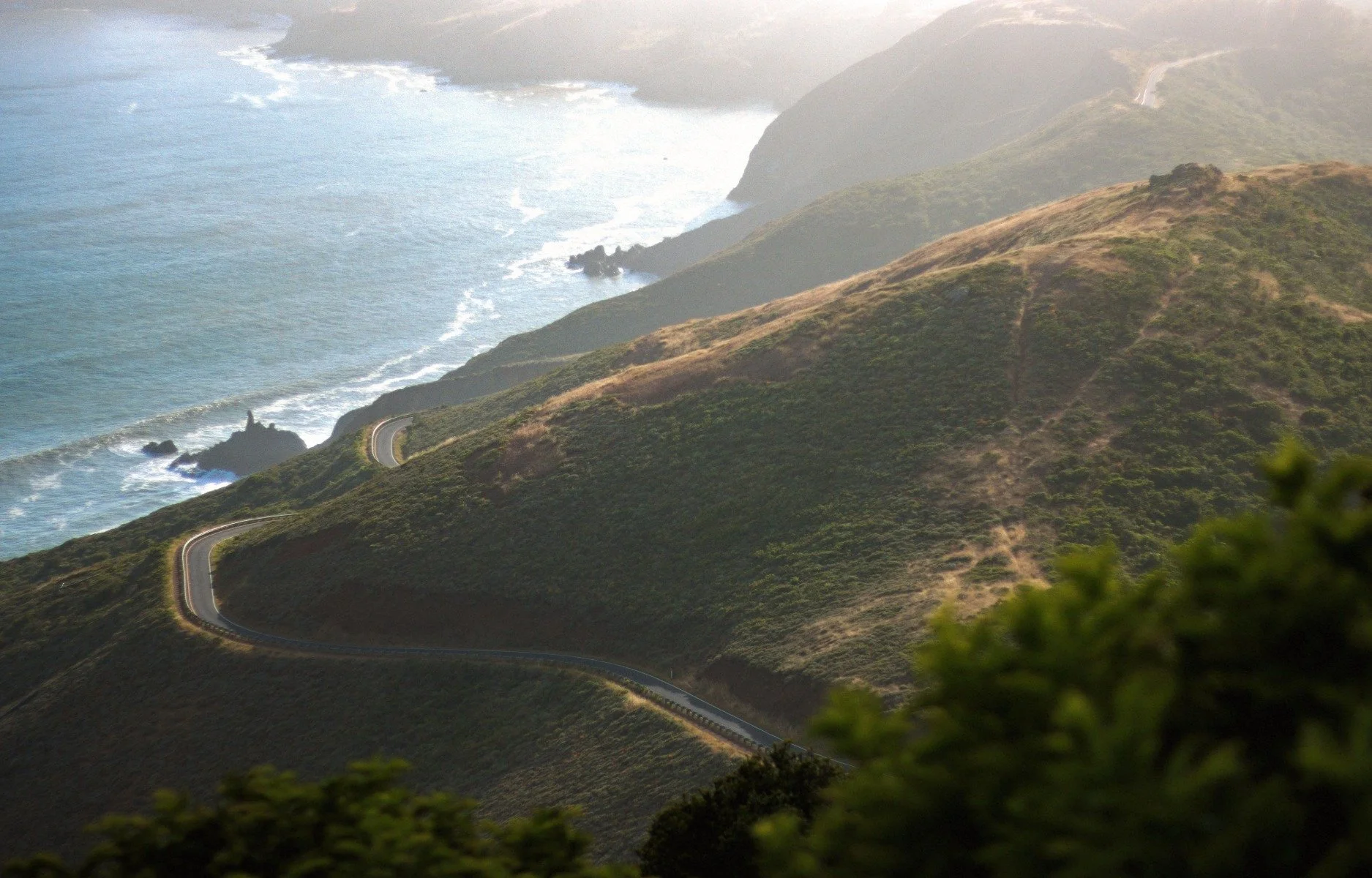 Coastal highway along the Northern California coast near Eureka