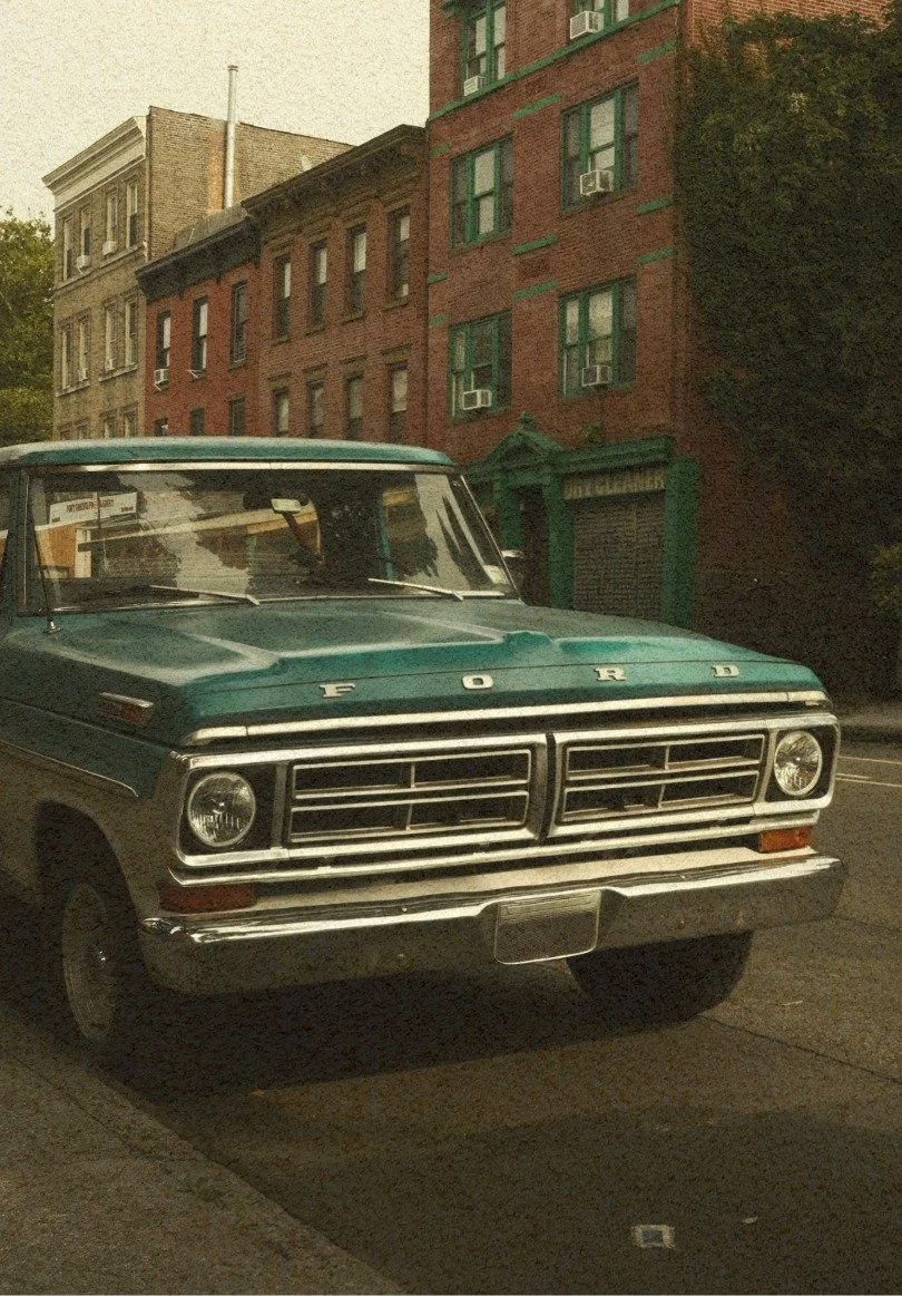 Vintage work truck representing McMurray & Sons' roofing legacy in Eureka, California