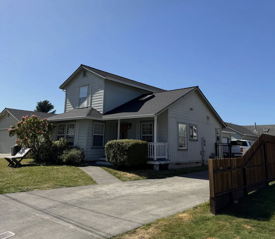 Completed residential roofing project by McMurray & Sons in Eureka, California