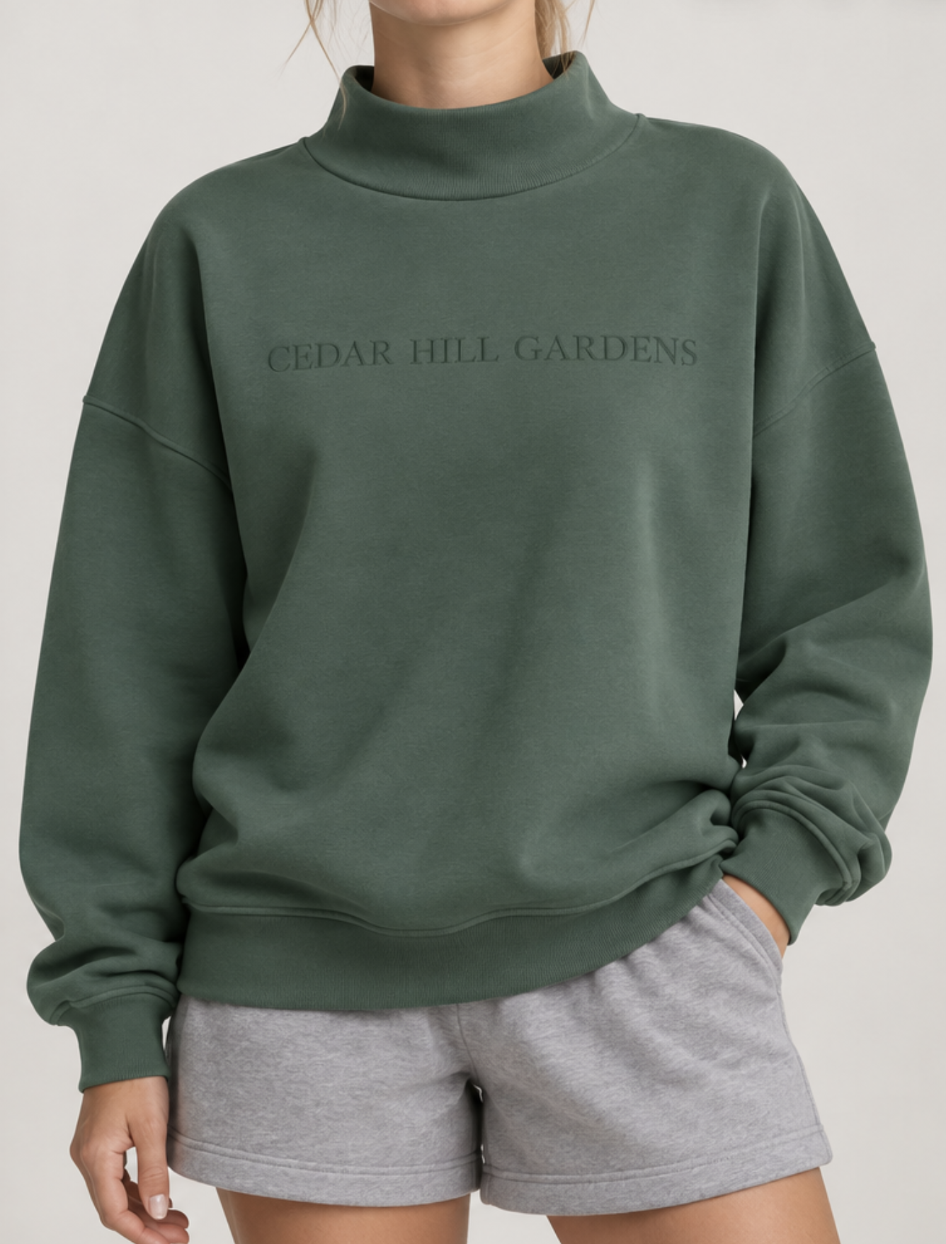 Cedar Hill Gardens Mock Neck - Preorder