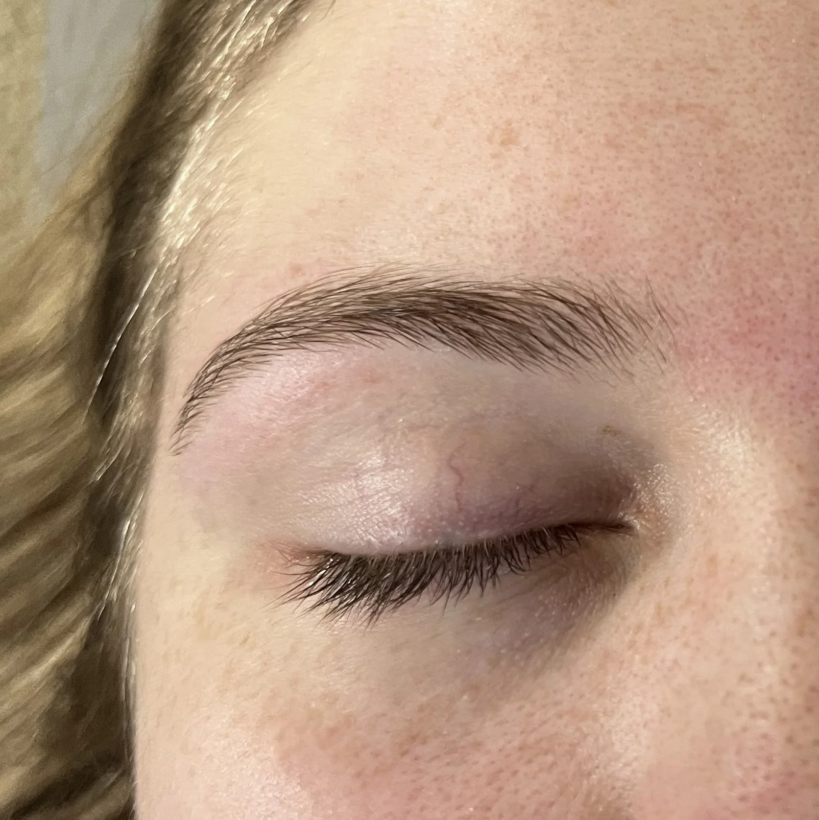 Young Woman with Manicured Eyebrows