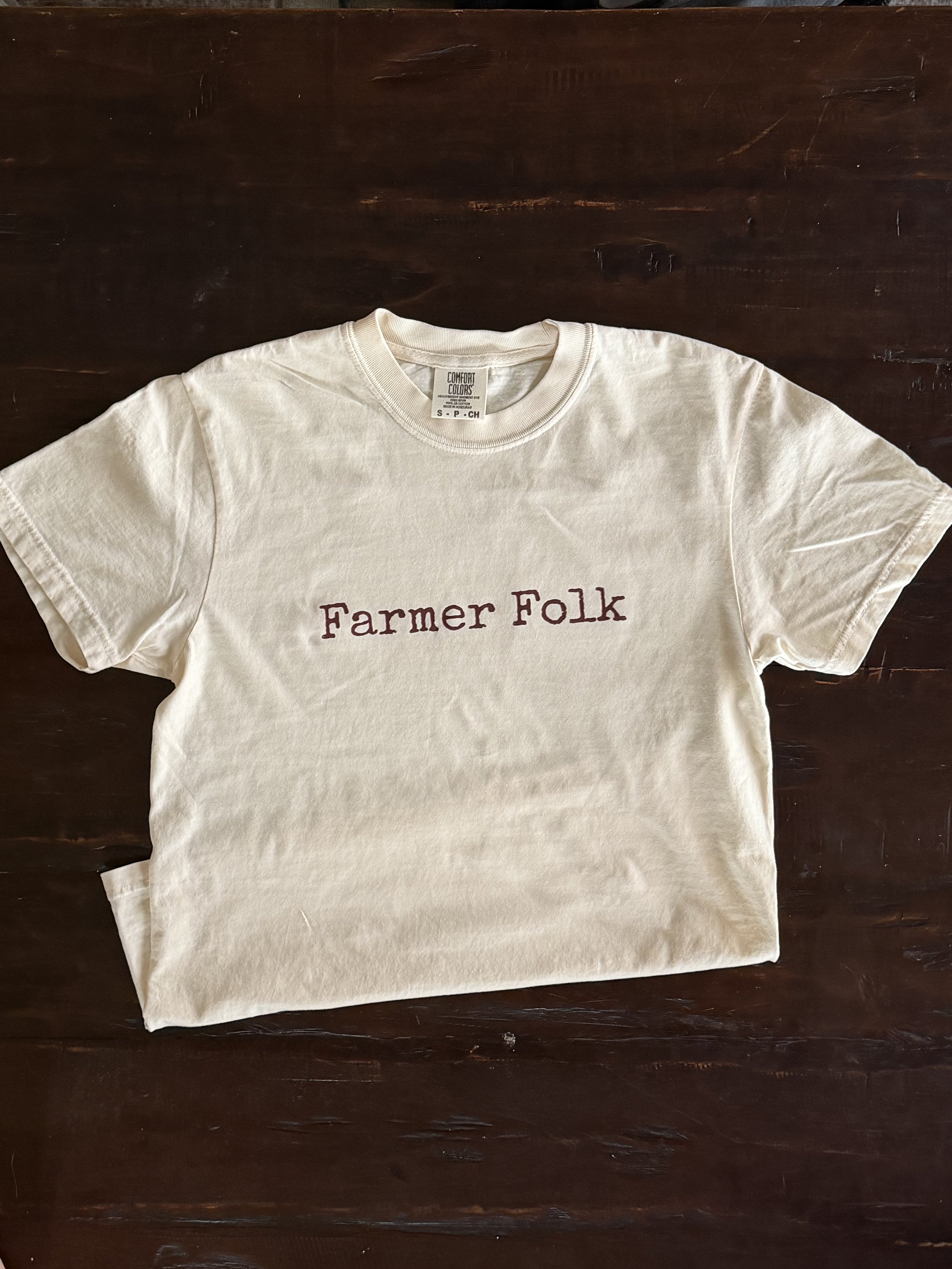 Farmer Folk T-Shirt - Cream