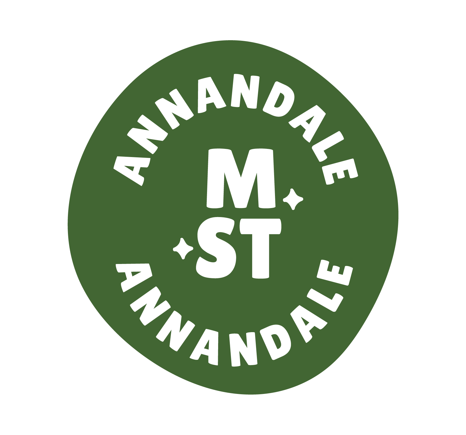 Green circular badge with white text that says 'MST ANNANDALE"