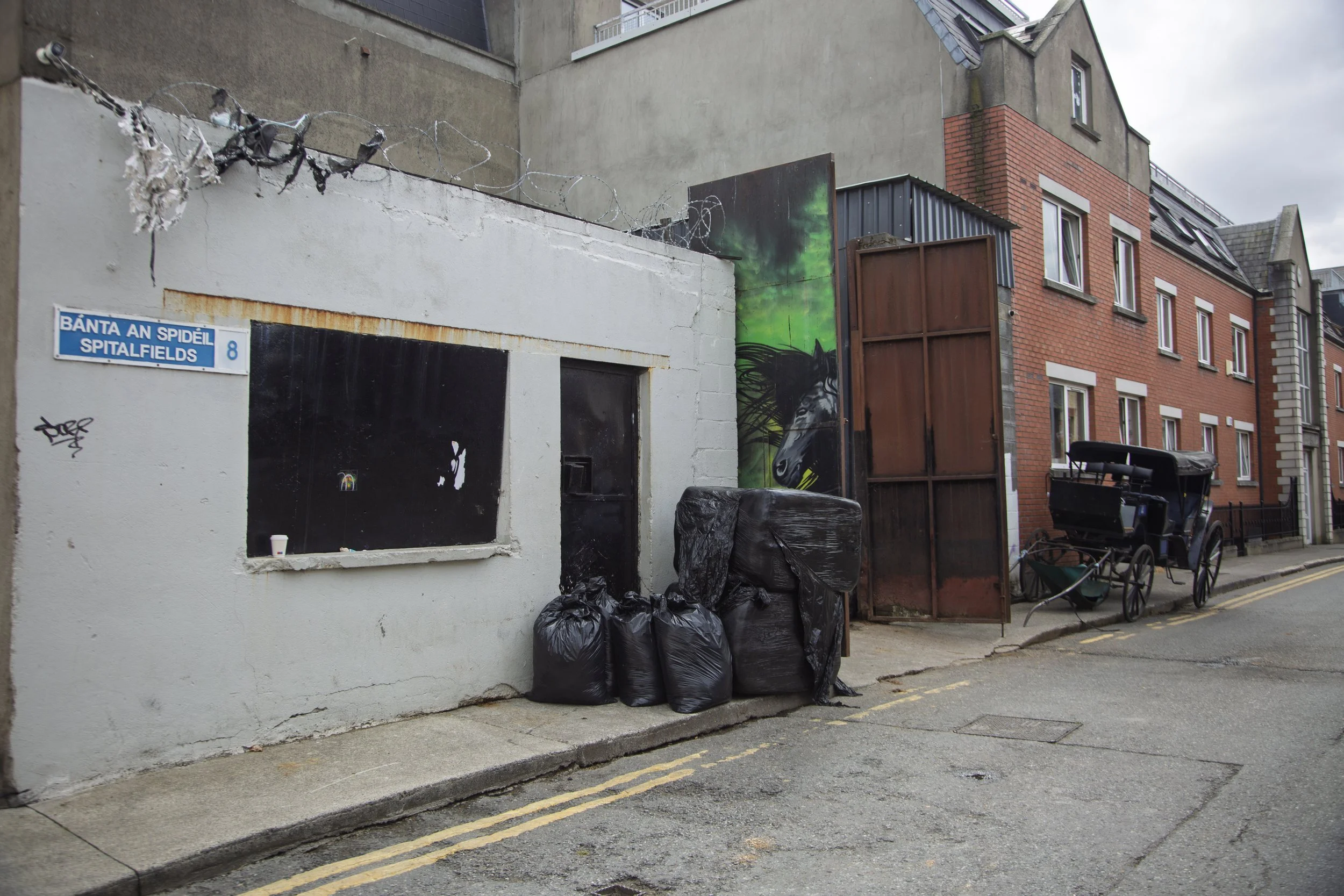 The O'Dwyer family stables in Spitalfields, Dublin, Ireland is pictured on Monday, May 18. The family typically keeps around 4-6 horses in the stable at a time, and rotate the working horses with the "grass" horses every 6 months. The "grass" horses 
