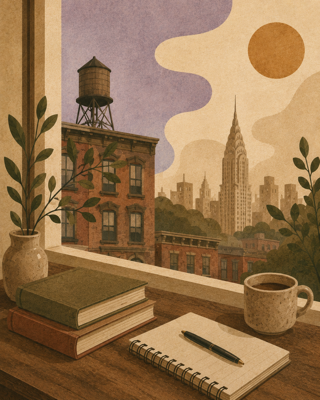 Illustration representing school consultation and collaboration in New York City