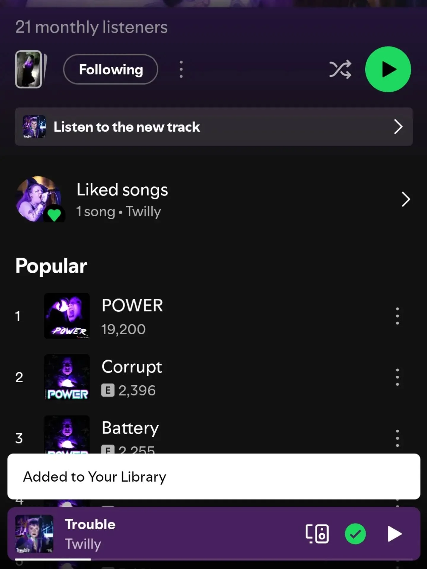 Shout out to my buddy @twilly.music with her new songs. So proud of you and I'm excited to see what's coming up next