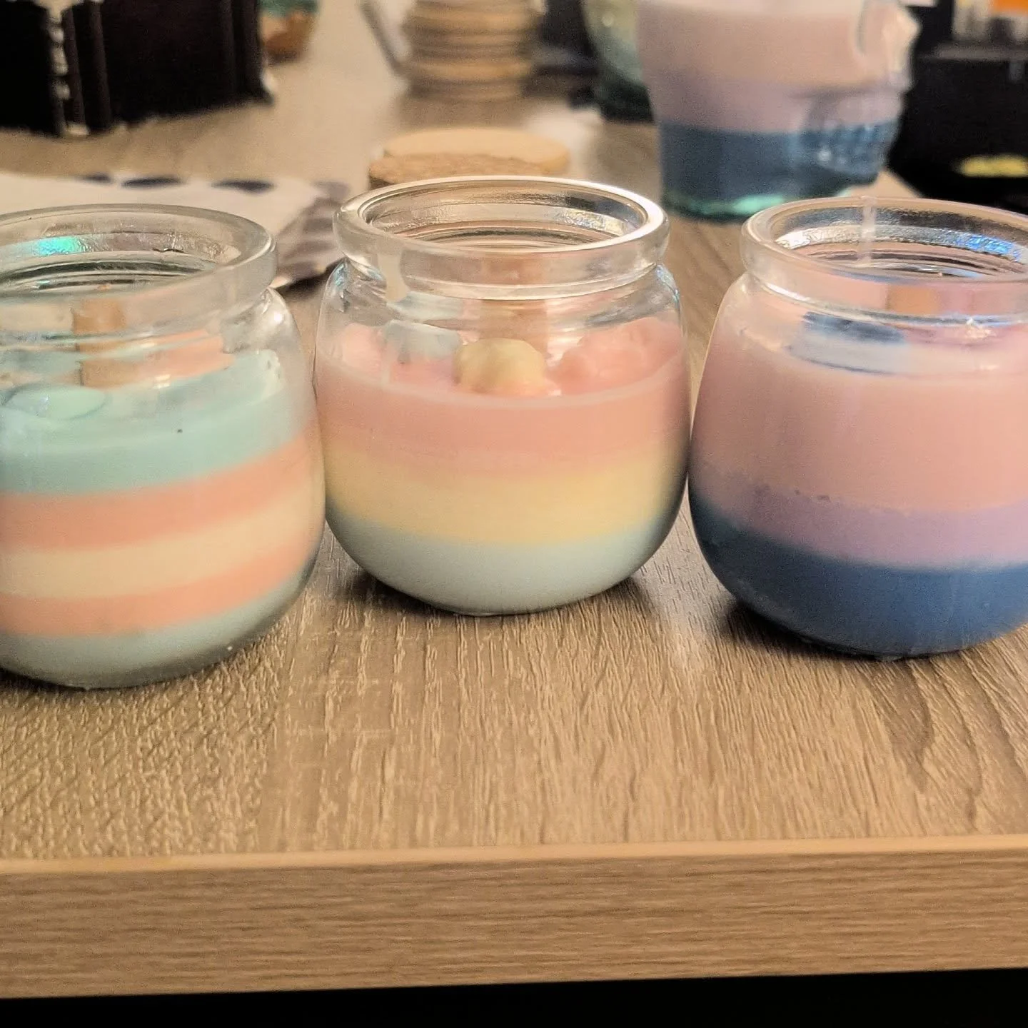 I got my pride candles ready for this weekend! I love how this came out!