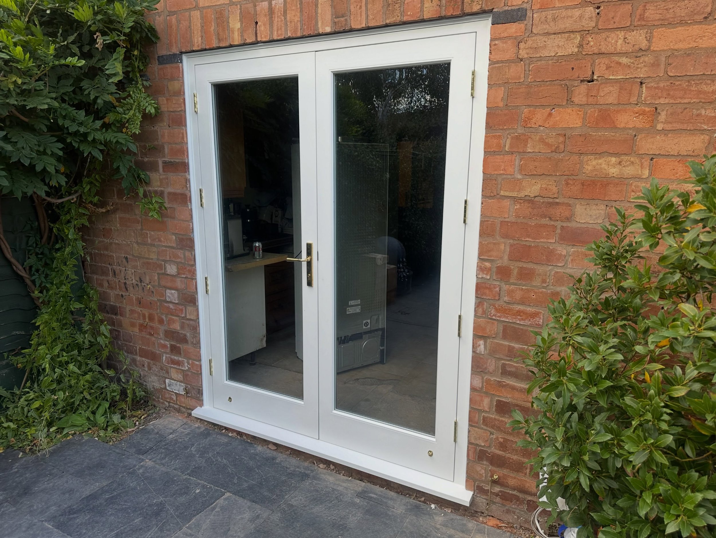 Conversion from a casement window to double doors
