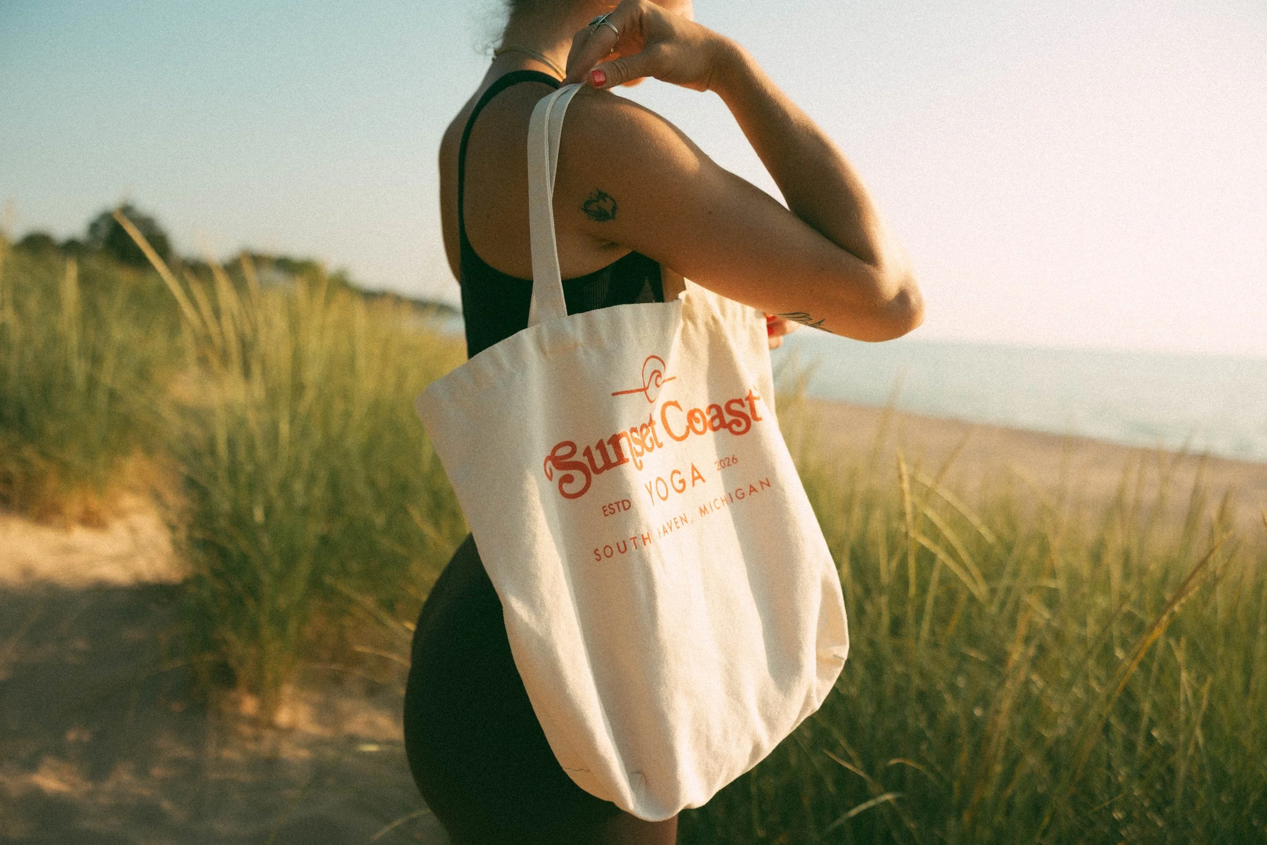 Sunset Coast Yoga Tote Bag | Ready to Ship
