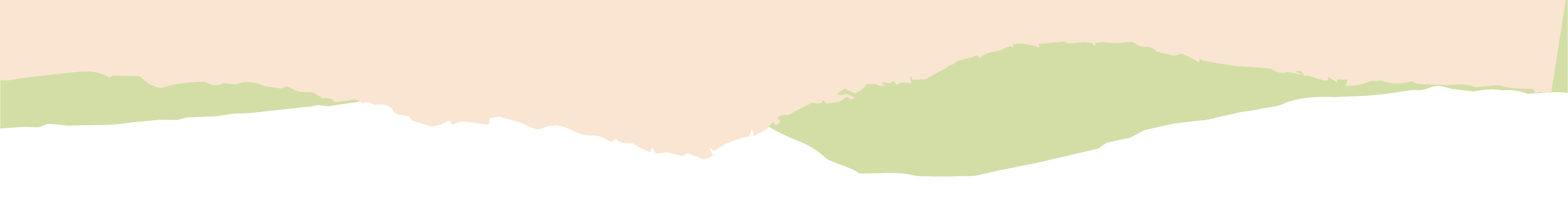 A landscape with rolling hills in green and beige colors.