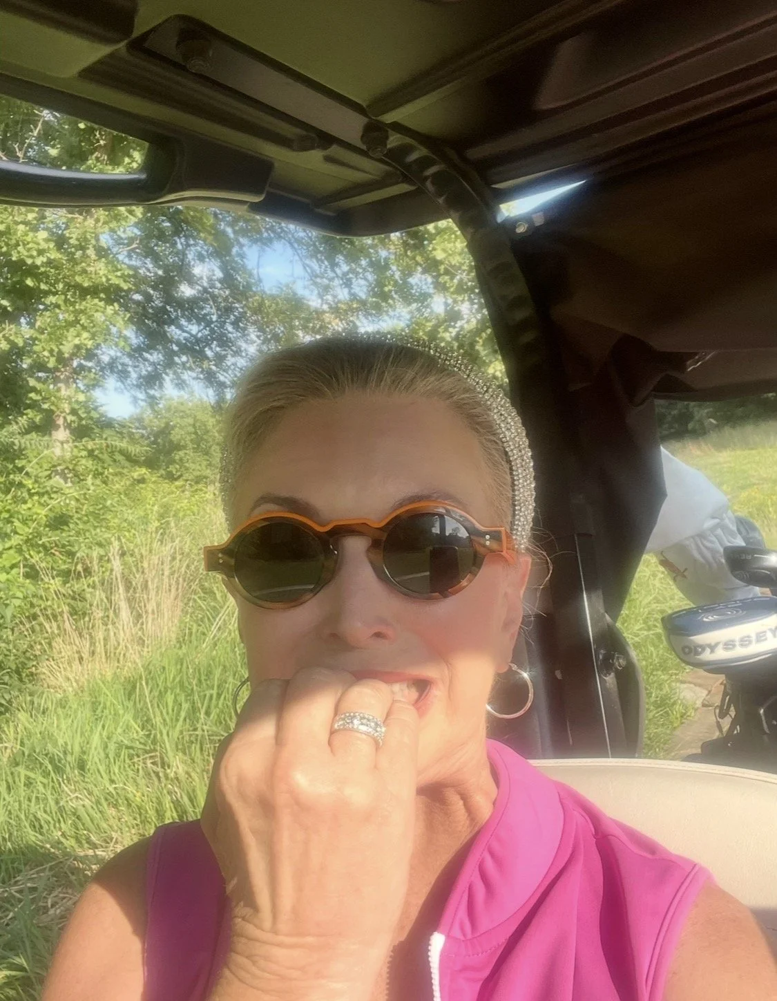 Vicki Ferguson enjoying a day of golf in Kansas City.