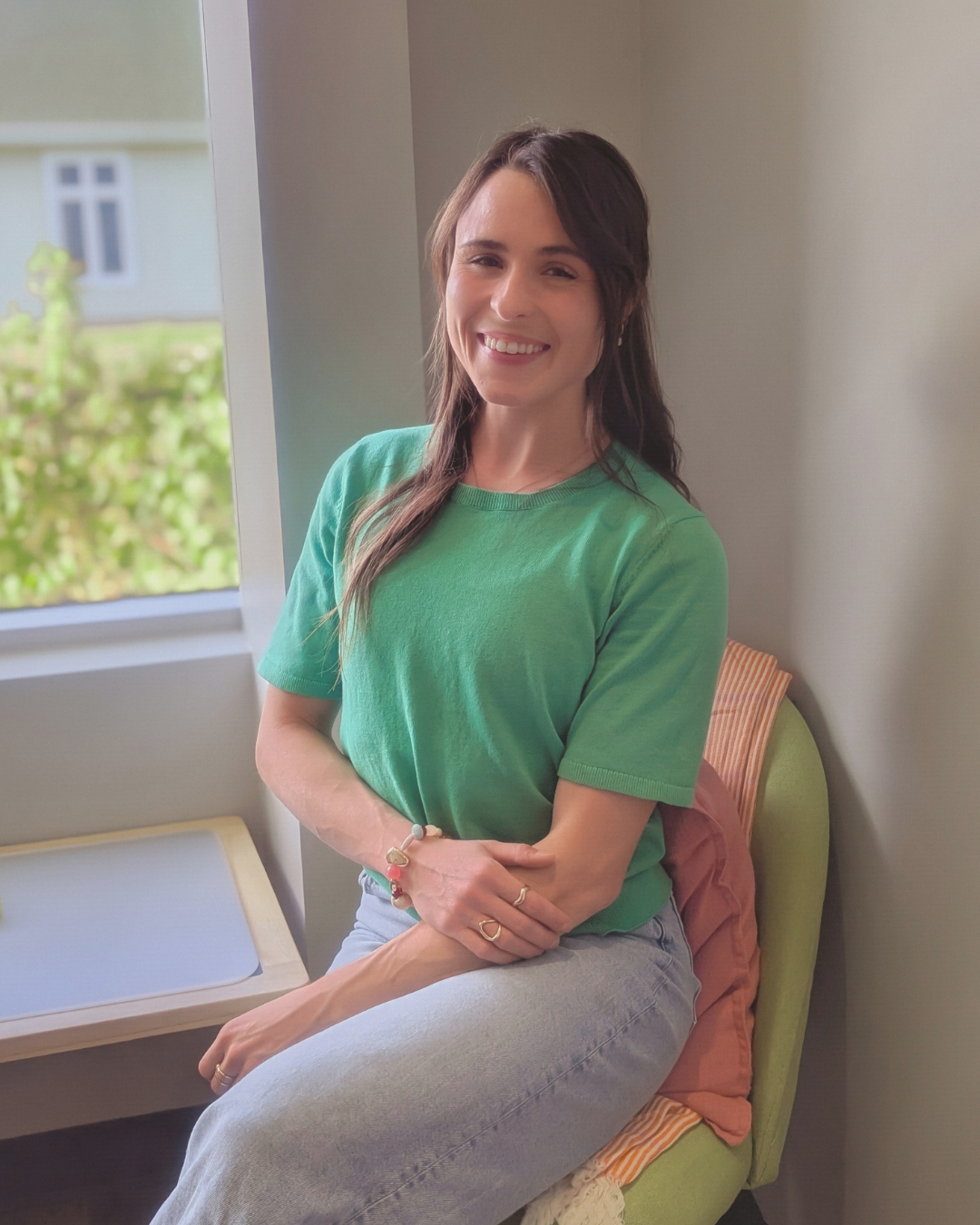 Élodie Morin, M. Sc. Orthophoniste, dans son bureau d'orthophonie à Trois-Rivières.