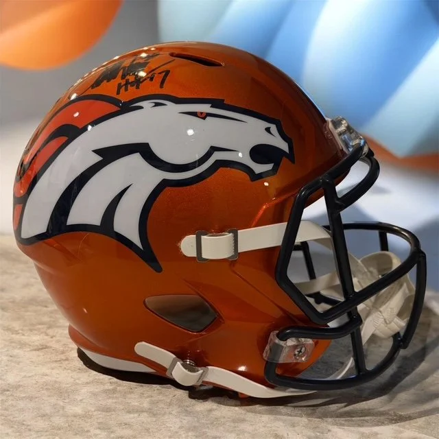 Terrell Davis Autographed Full Sized Helmet JSA Certified