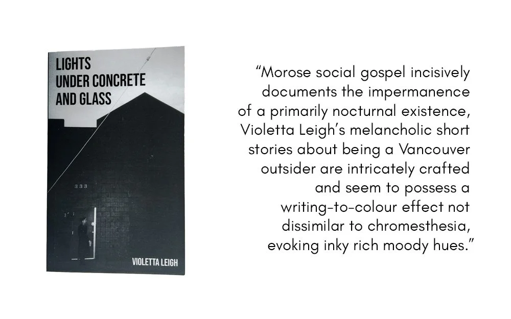 A review of Lights Under Concrete and Glass by Vancouver artist Aster Dawn.