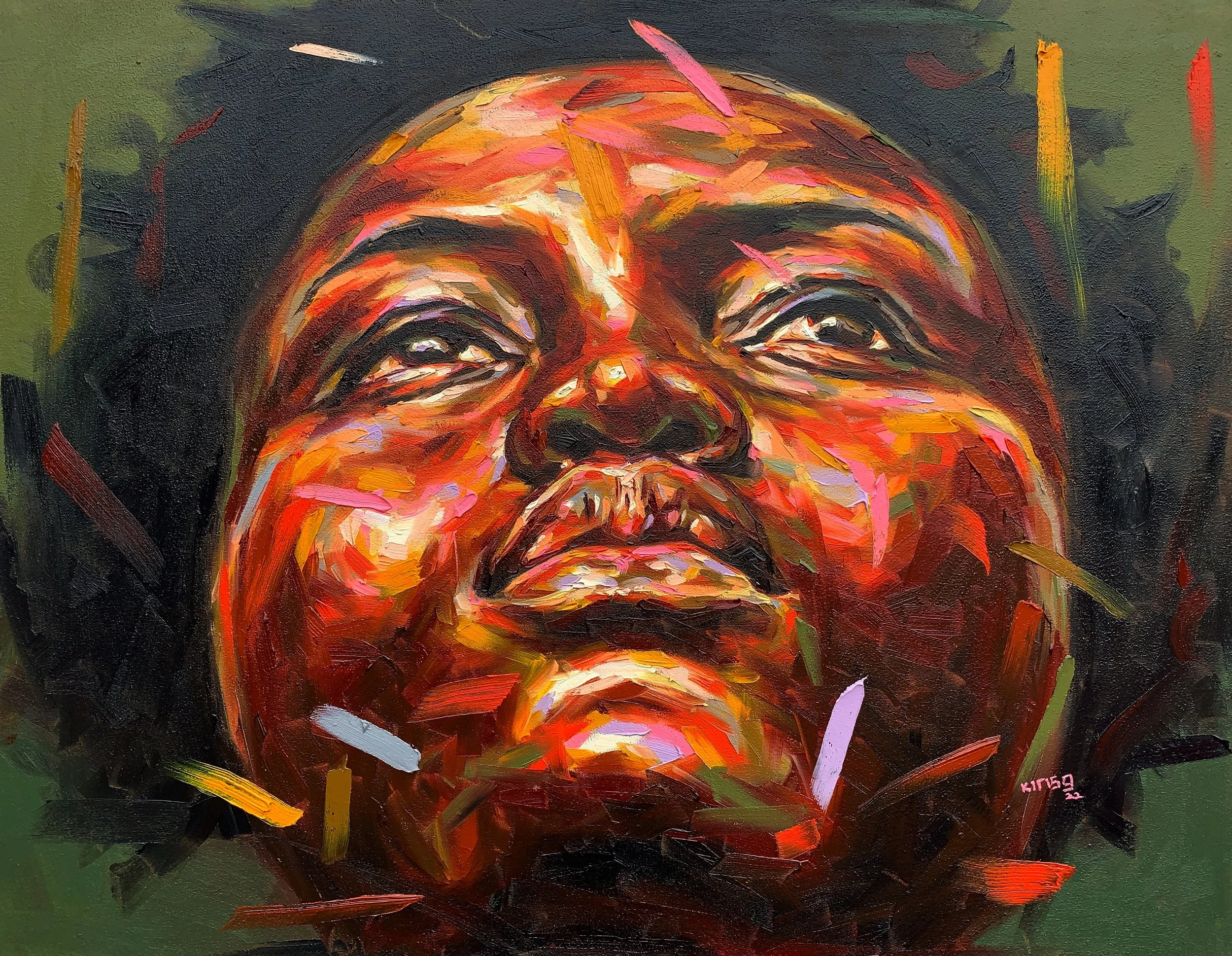 UNTITLED, acrylics on canvas, 70cm x 90cm, 2022 (800 USD)
