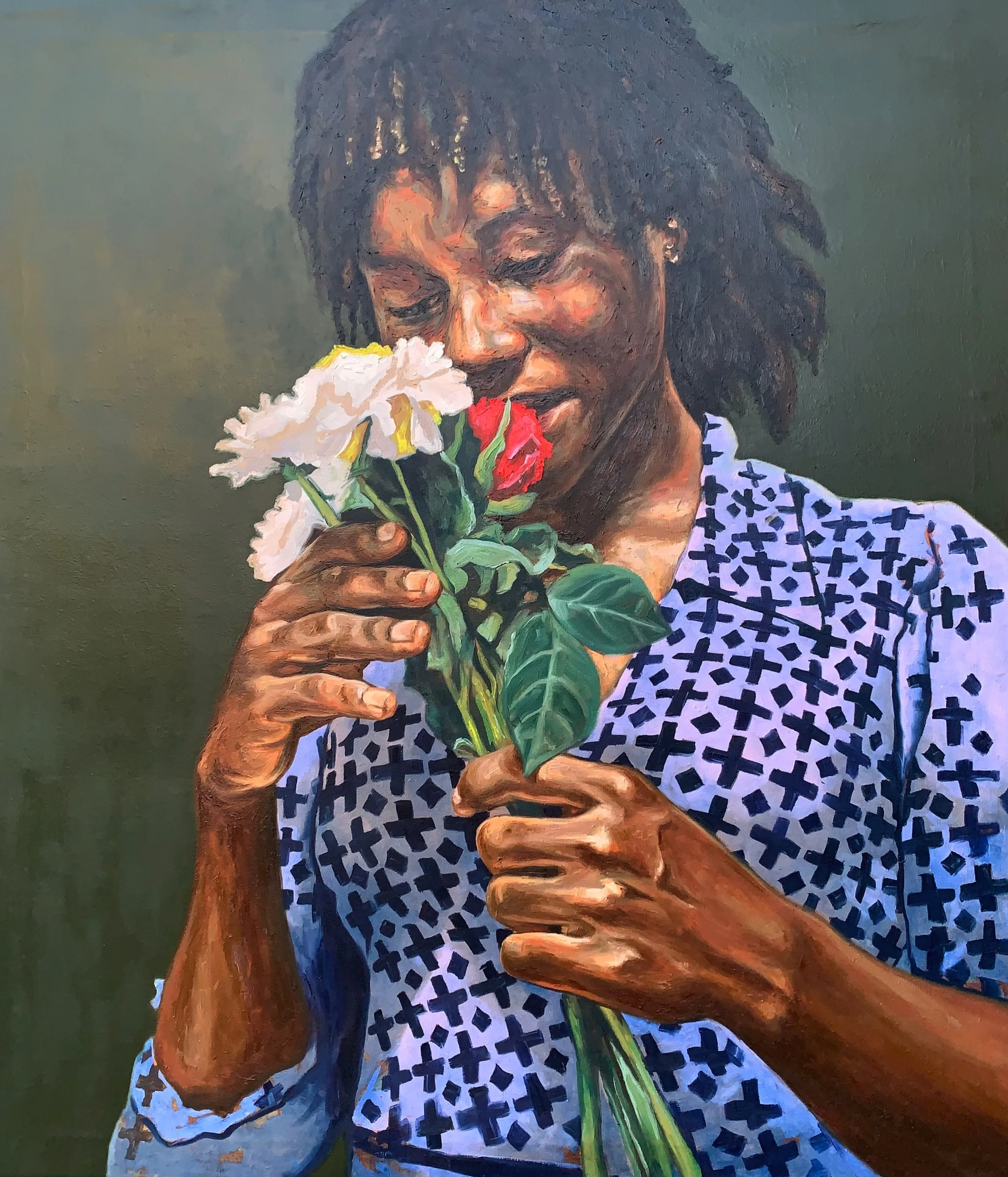 BLISS AT HAND, oil on canvas, 115cm x 100cm, 2025