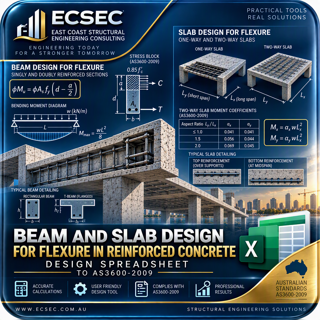Reinforced Concrete - Beam and Slab Design for Flexure