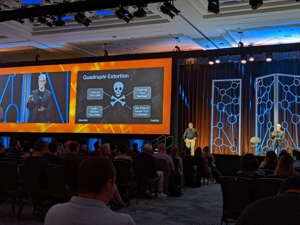 Perry Carpenter and Roger Grimes speaking about Ransomware.