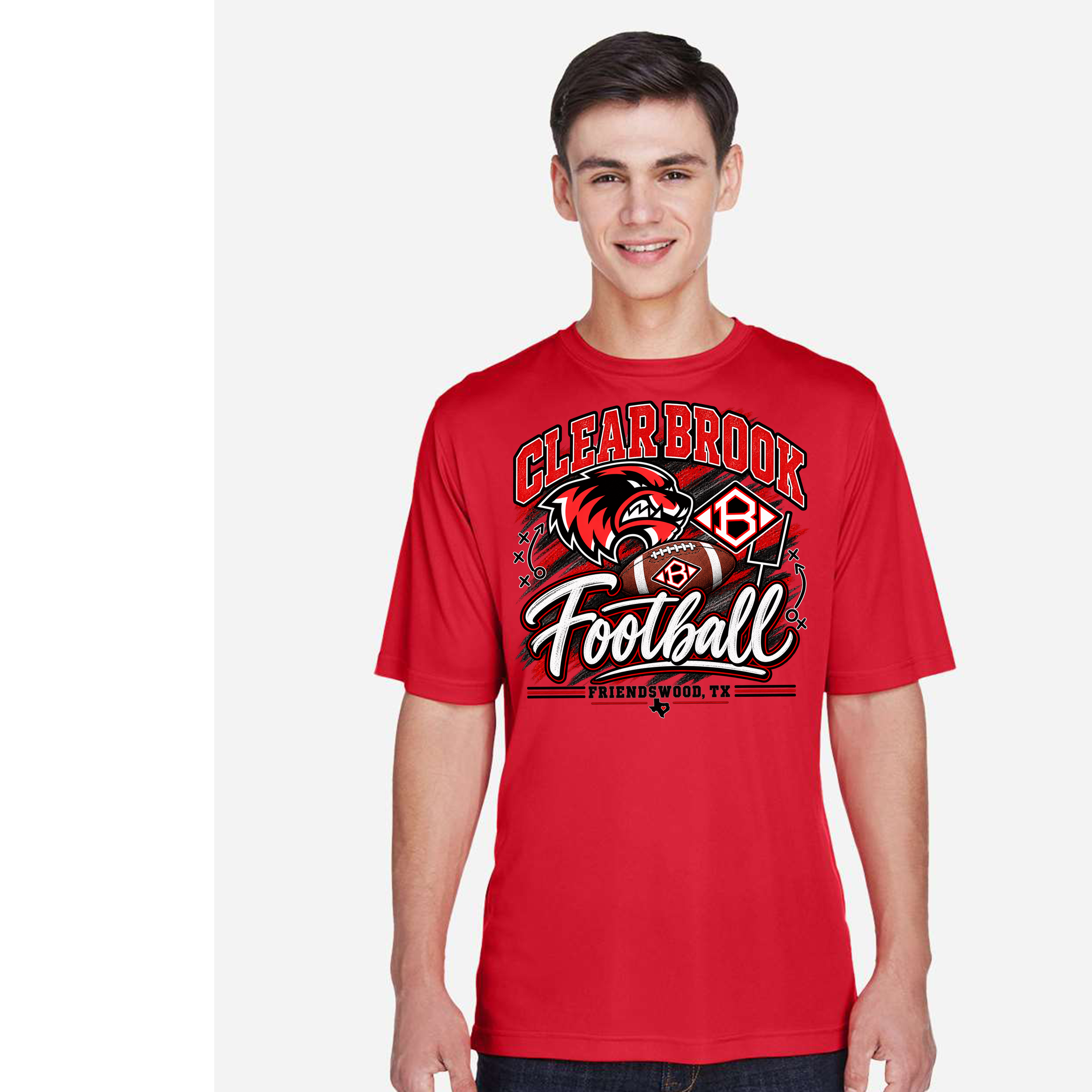 Clear brook football dri fit red.png