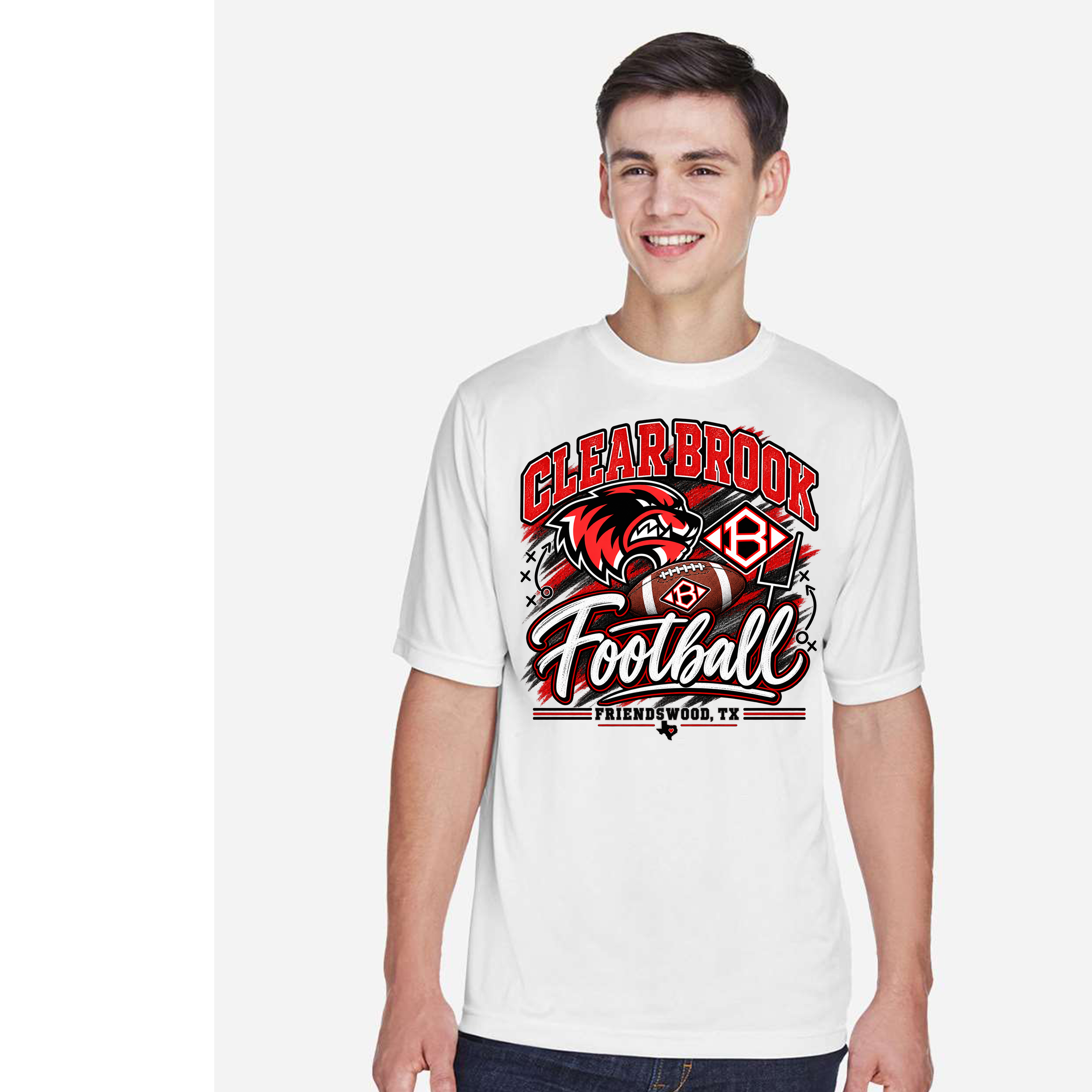 Clear brook football dri fit whit.png