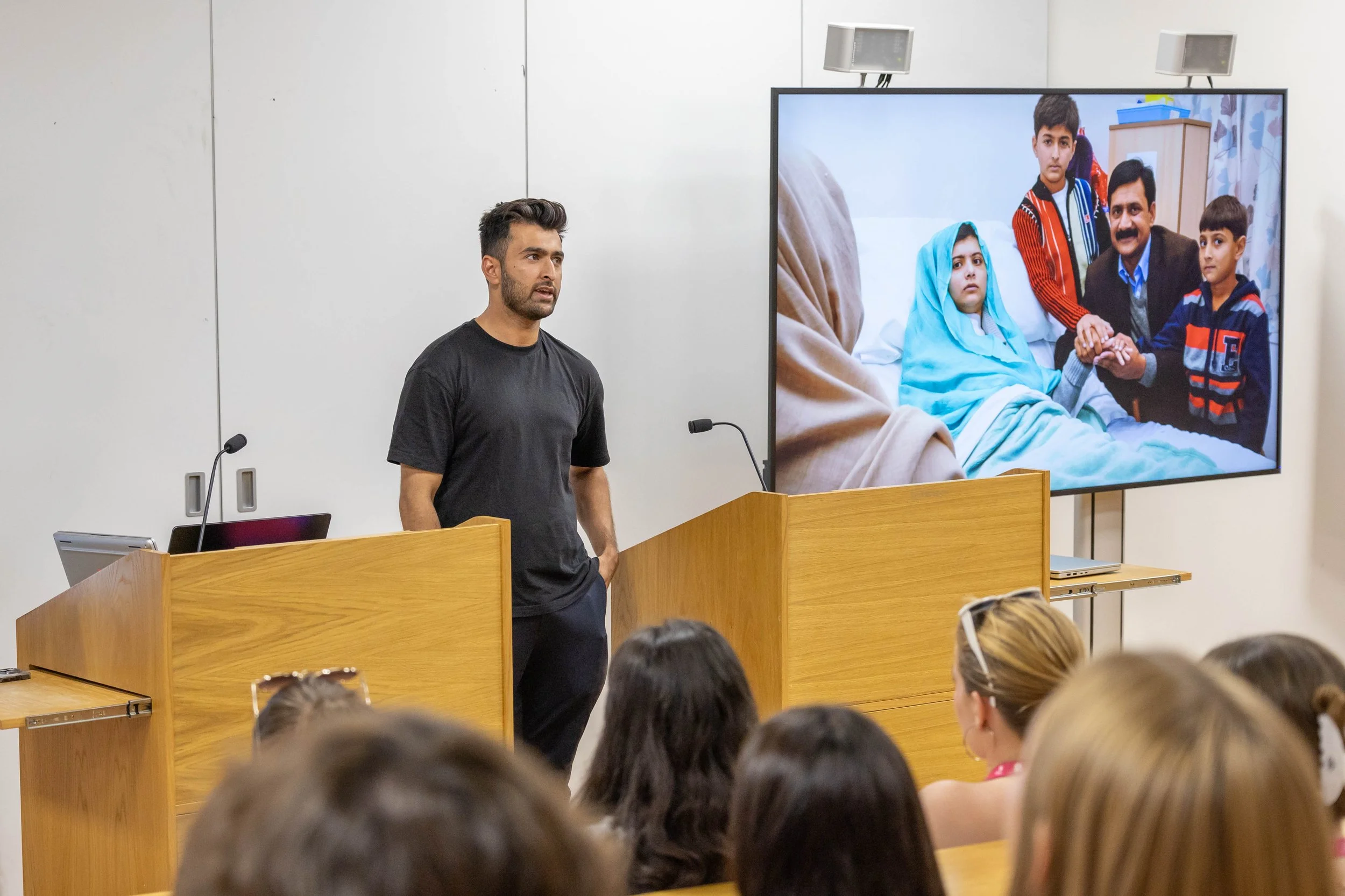 Khushal talking about moving to the UK after nearly losing his sister Malala