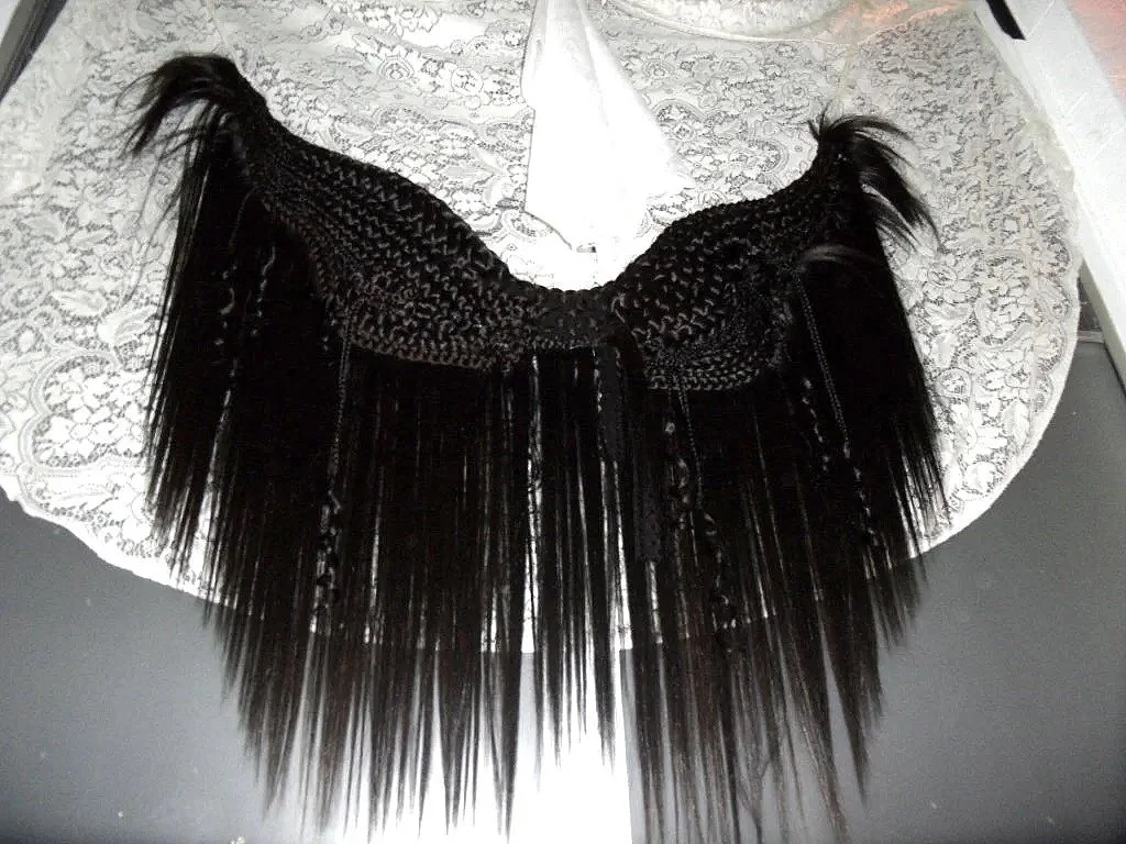 “Wings”
Synthetic Hair Sculpture 
