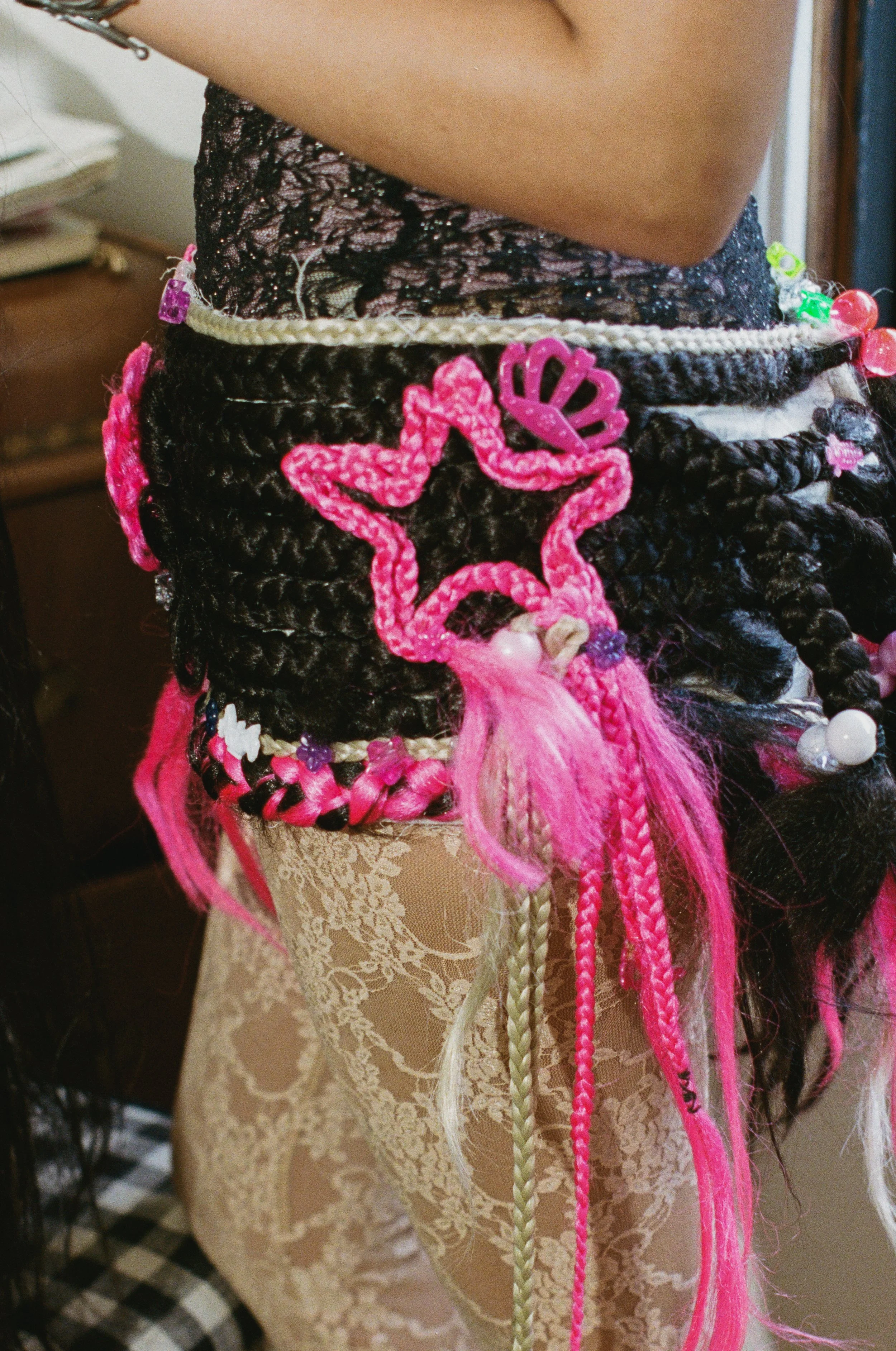 “Girlhood” 
Braided Hair Skirt
Synthetic Hair 