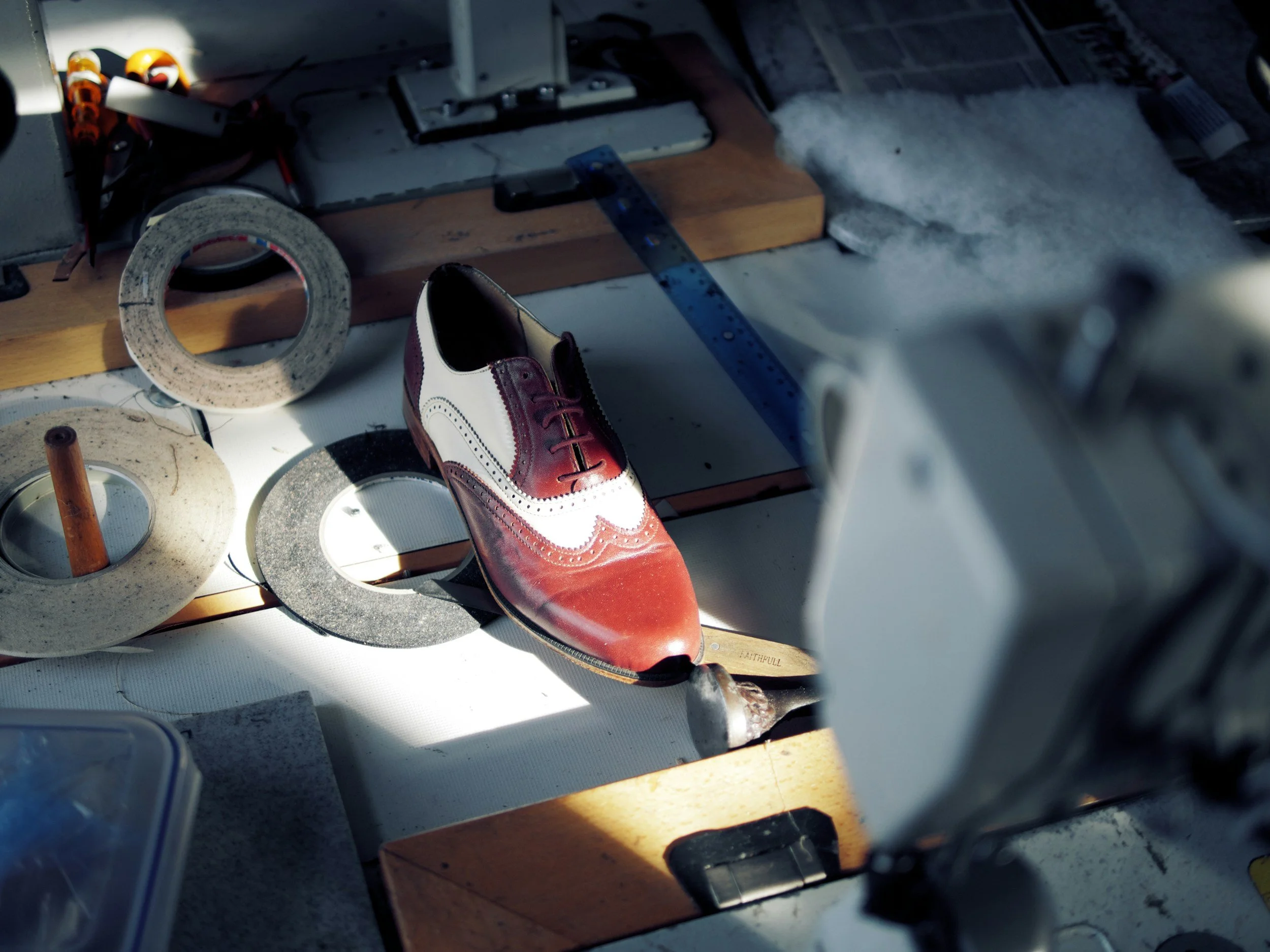 We repair leather boots, work boots, riding boots and fashion boots, including sole replacement, heel repair, stitching, zipper replacement, stretching and leather restoration.