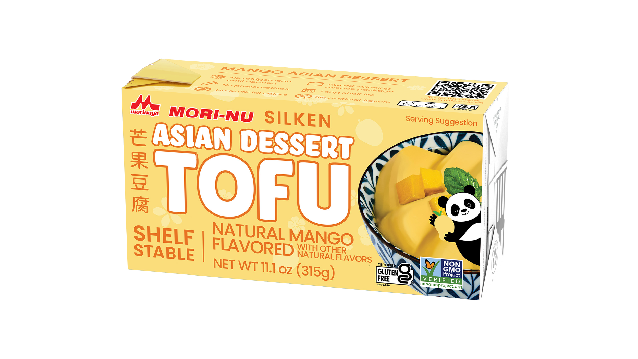 Mori-Nu Silken Asian Dessert Tofu Natural Mango Flavored with other natural flavors Package Image