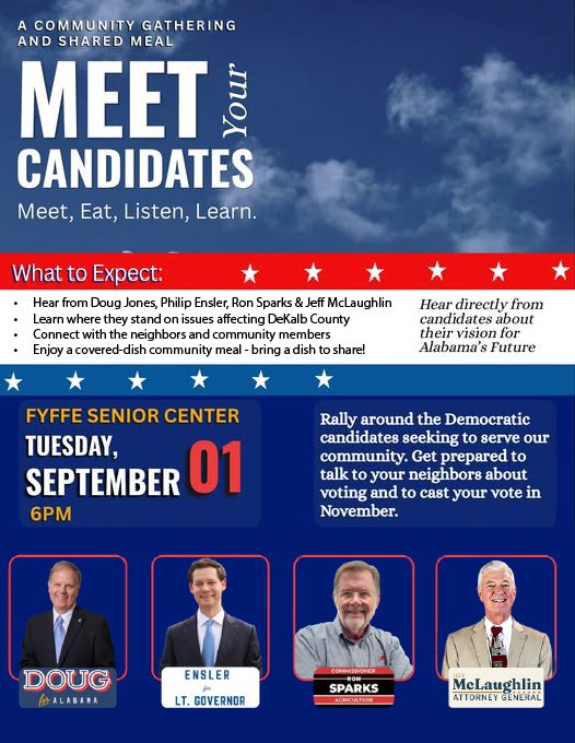 Meet Your Candidates: DeKalb County Alabama Democrats