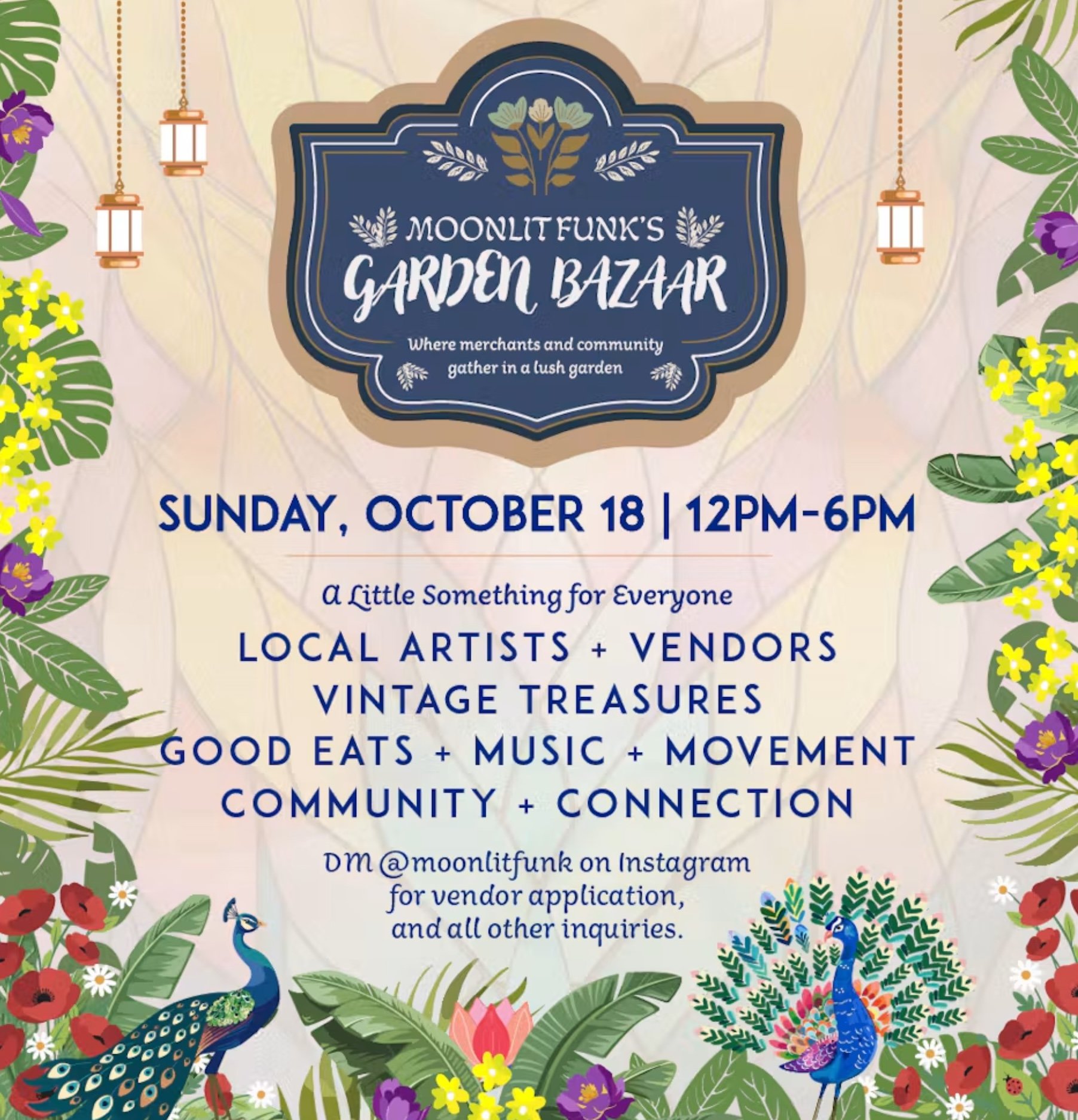 Moonlit Funk’s Garden Bazaar