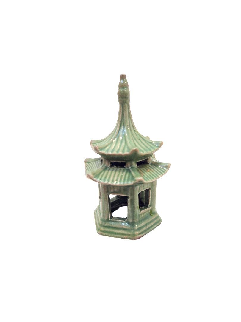 Large Green Pavilion Aquarium Ornament