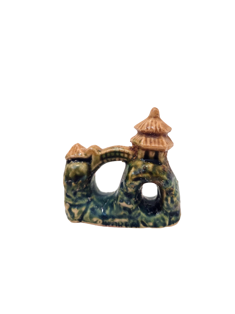 Mountain Village Aquarium Ornament
