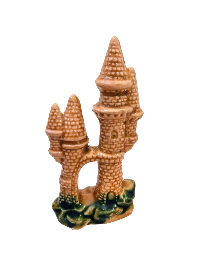 Ceramic Sand Castle Aquarium Ornament