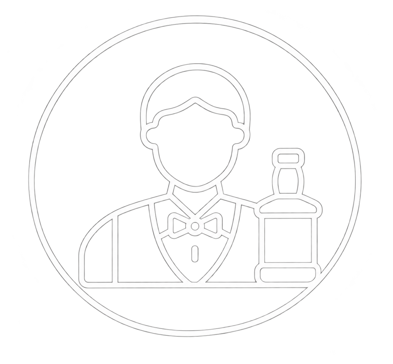 An icon of a professional bartender.